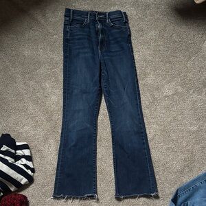 MOTHER Dark Blue Flare Jeans